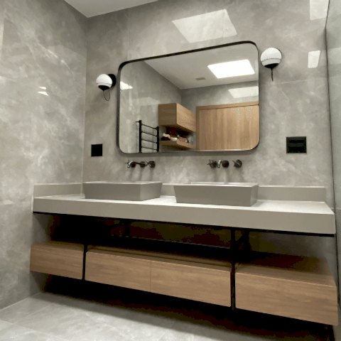 Garmen Banyo Dolabı